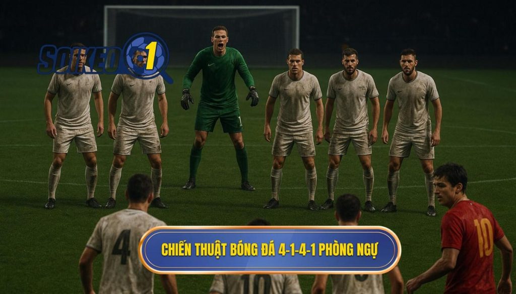 Chiến thuật bóng đá 4-1-4-1 phòng ngự