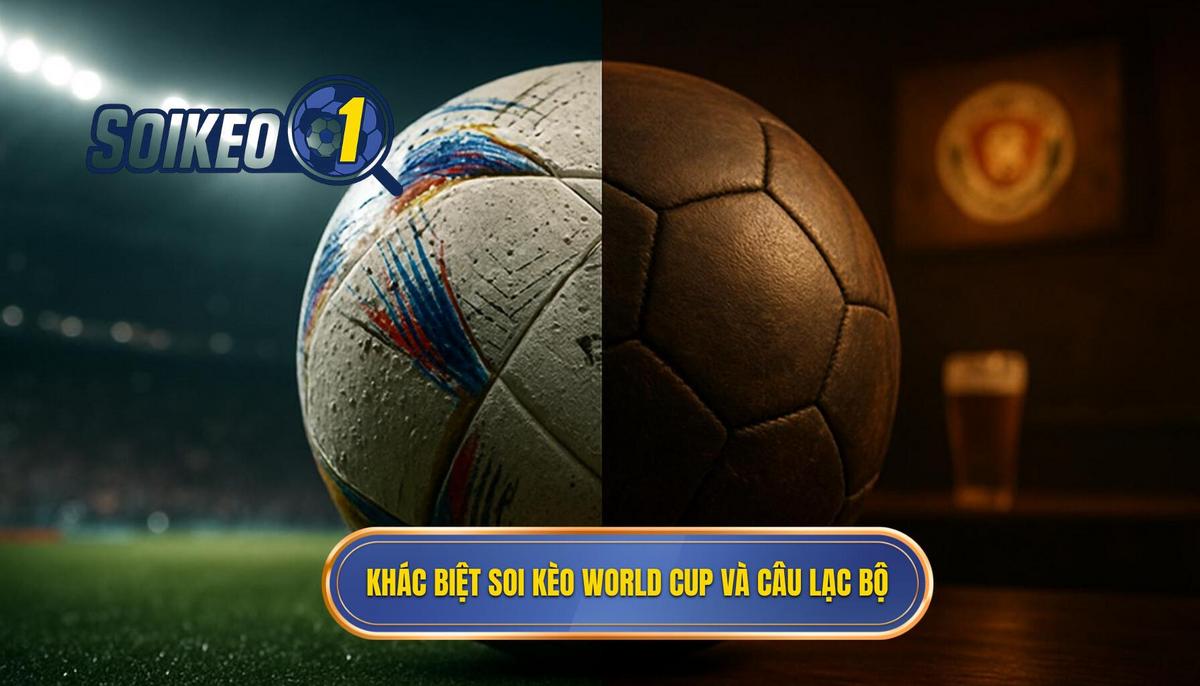 Bản chất khác biệt của việc soi kèo World Cup so với câu lạc bộ