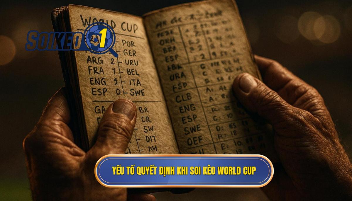 Các yếu tố then chốt quyết định thắng bại khi soi kèo World Cup