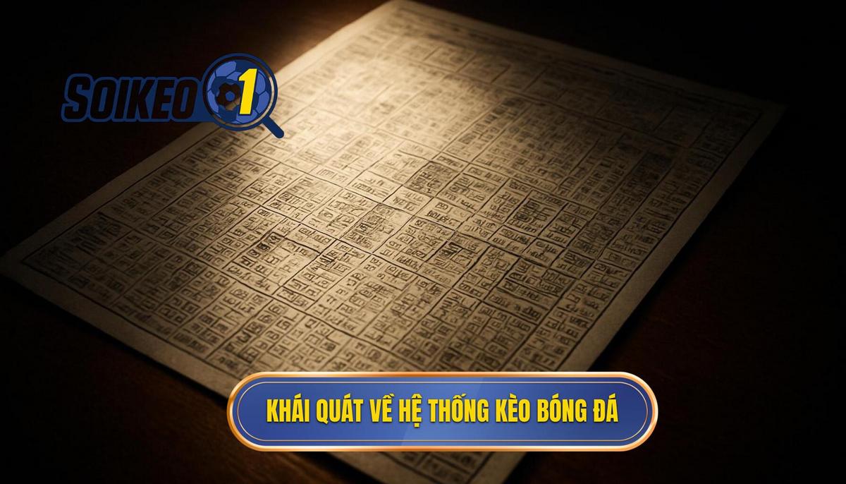 Khái quát về hệ thống kèo bóng đá phổ biến