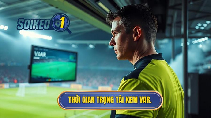 1. Thời gian trọng tài xem VAR.