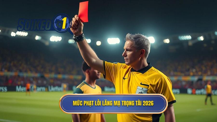 2. Mức phạt lỗi lăng mạ trọng tài 2026