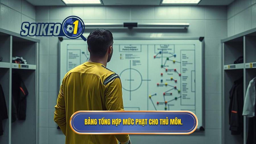 3. Bảng tổng hợp mức phạt cho thủ môn.