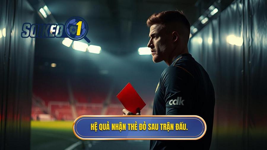 3. Hệ quả nhận thẻ đỏ sau trận đấu.