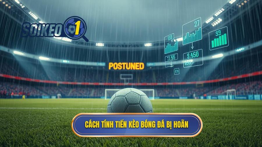 3. Chi tiết cách tính tiền khi kèo bóng đá bị hoãn cho từng loại kèo