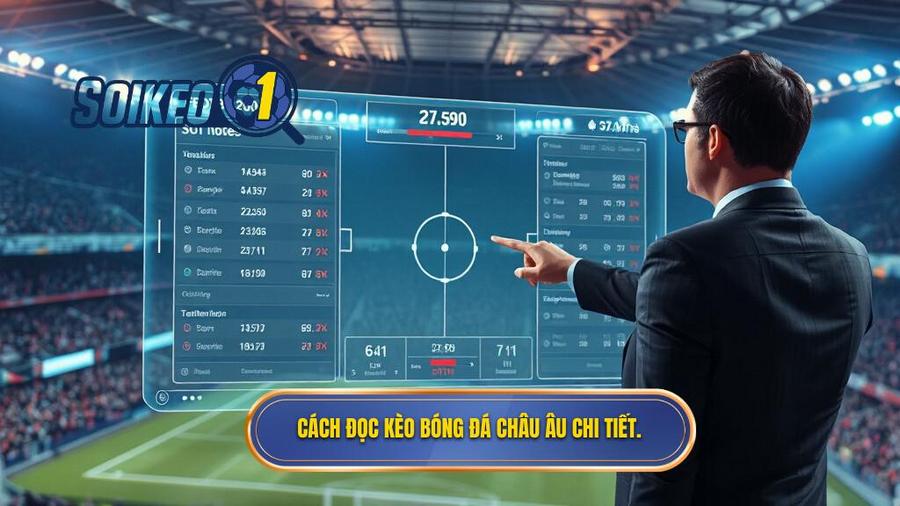 2. Cách đọc kèo bóng đá châu Âu chi tiết.